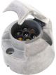 Menbers Trailer Socket 7P Large Round Metal
