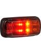 Narva 9-33V Mdl64 LED Side Marker Red/Amber With Black Base