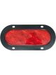 Peterson Fluid LED Stop/Tail Lamp Oval 10 Led 9-32V Flange Red Lens