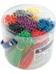 Quikcrimp Nylon Cable Tie Kit 100mm Mixed Colours 1000 Pcs