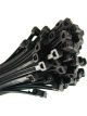 Quikcrimp Nylon Cable Ties Black 550mm x 7.6mm Heavy Duty Pack of 100
