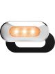 Roadvision LED Marker Amber 10-30V 75X32X11mm Clear Lens Chrome