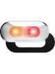 Roadvision LED Marker Red/Amber 10-30V 75X32X11mm Clear Lens Chrome
