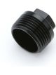 Aeromotive Fitting Plug 1 in NPT Hex Head Aluminum Black