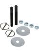 Allstar Performance Aluminium Hood Pin Kit 1/2in Pin Black