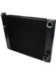 Allstar Performance Dual Pass Radiator 19x28 1 Row Lightweight Black
