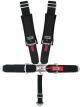 Crow Enterprizes 2X2 5-Way Latch & Link Harness BI/W/A Lap Belt
