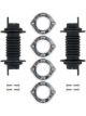 Detroit Speed Door Jamb Wiring Boot Kit Black Billet Trim