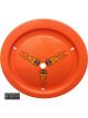 Dominator Racing Wheel Cover Real Bolt-On 15in Fluo Orange