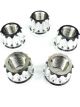 Drag Race Billet Aluminum 12pt Lug Nuts 5/8in Polished 5 Pack