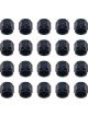 Fragola Hose End Straight 8 AN Hose to 8 AN Female Black Set of 20