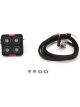 Fueltech Switch Panel Mini Dash Mount 2.7 x 2.7in 4 On/Off Buttons