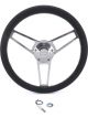 Grant Billet Classic Series Black Wheel Chevy Logo