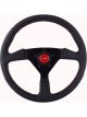 Grant Steering Wheel Performance 13.75in 1in Dish 3-Spoke Black Leather