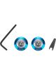 Hans Head & Neck Support Hardware Post Anchor FIA Approved Blue Pair