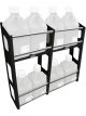 Hepfner Utility Jug Rack 8 Bay 42.375x44x12in Black