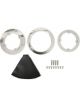 Hurst Shifter Boot & Ring 5.625in OD Rectangle Boot Black Kit
