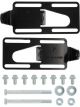 ICT Billet Motor Mount Bolt-On Steel Black GM LS-Series Kit