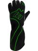 K1 Racegear Gloves Karting RS1 Adult Large Black/Green