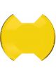 Kc Hilites Light Cover SlimLite 8in Round Light Snap On Yellow Textured