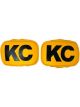 Kc Hilites Vinyl Cover 5in x 7in Yellow w/Black Pair