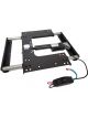Necksgen Seat Slider Motorized Complete Kit Steel Black