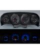 New Vintage USA Gauge Kit Fits Mustang 69-70 Performance II Black