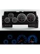 New Vintage USA Gauge Kit Fits Ford Truck 92-96 Perf II Black