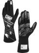 OMP Racing Driving Gloves Sport SFI 3.3/5 Black White Small