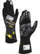 OMP Racing Driving Gloves Sport Black / Yellow Small Pair