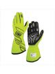 OMP Racing Driving Gloves One-S Fluorescent Yellow XL Pair
