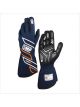 OMP Racing Driving Gloves One-S Navy Blue Orange 2XL Pair