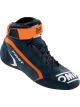 OMP Racing Driving Shoe Mid-Top Blue Orange Euro Size 45