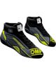 OMP Racing Driving Shoe Sport Black Yellow Size 8 Pair