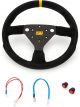 OMP Racing Steering Wheel 320mm Dia Flat 3-Spoke Black