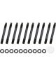 Optitorque Main Stud Kit Patriot Hex Nuts 2-Bolt Mains Black BBC Kit