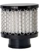 OTR Breather Clamp-On Round 1.38in OD Tube Reusable Aluminum Black