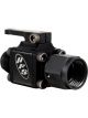 Peterson Fluid Shut Off Valve Manual 6 AN Male to 6 AN Female Black