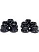 PRW Nut 1/2-20in Thread 9/16in 12 Point Head Chromoly Black Set of 10