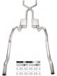 Pypes Exhaust System Header-Back 3in Dia Mopar B-Body 1966-74 Kit