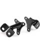 QA1 Motor Mount Bolt-On Steel Black Chevy V8 GM F-Body 1982-92 Pair