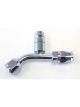 Aeroflow 45 Degree With Charge Port Air Con Fitting -6AN