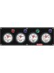 Quickcar Racing 4 Gauge Panel OP/WT/FP15/WP Black