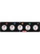 Quickcar Racing 5 Gauge Panel OP/WT/OT/FP15/VT Black