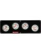 Quickcar Racing 4 Gauge Extreme Panel OP/WT/OT/Volt