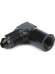 Quickcar Racing Aluminum 90 Female 1/8in NPT to -4an Male