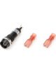 Quickcar Racing Warning Light 12V 3/8 in Diameter White Quickcar Gauges