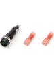 Quickcar Racing Warning Light 12V 3/8 in Diameter Green Quickcar Gauges