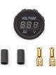 Quickcar Racing Voltmeter 8-18V Electric 1-3/8 in Diameter Black Face