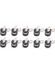 Quickcar Racing Line Clamp Adel 3/8in ID Rubber Lining Set of 10